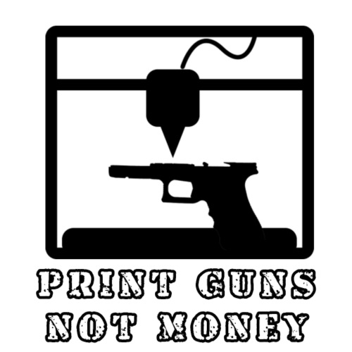 PRINT GUNS NOT MONEY - Men's Premium T-Shirt
