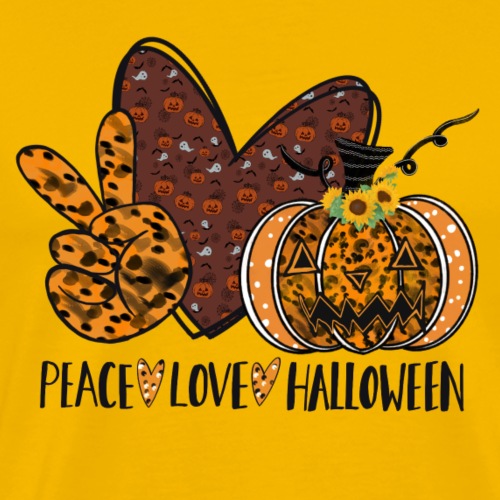Peace love Halloween - Men's Premium T-Shirt