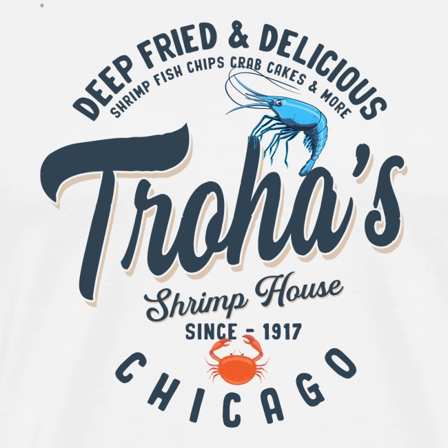 Deep Fried & Delicious design light colored shirts