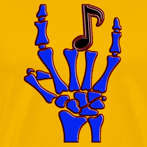 Rock on hand sign the devil's horns - Men's Premium T-Shirt