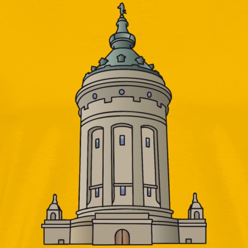 Mannheim water tower - Men's Premium T-Shirt