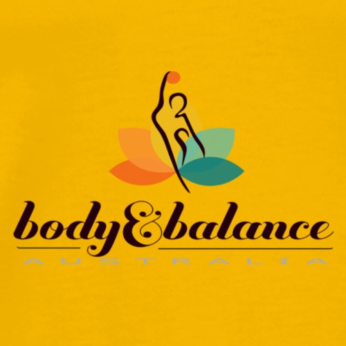 Body and Balance Australia logo text black - Men's Premium T-Shirt