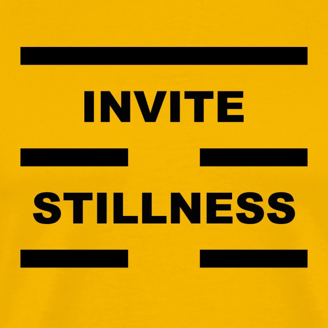 Invite Stillness Black Letters