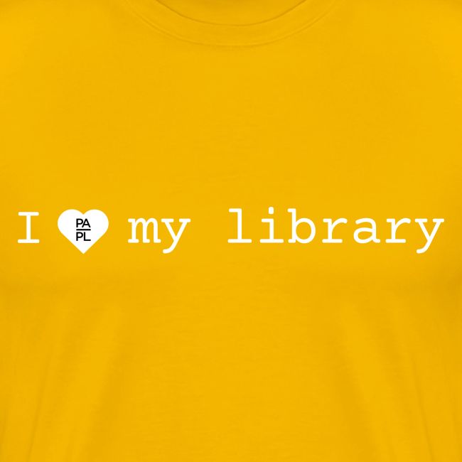 I Love My Library in White