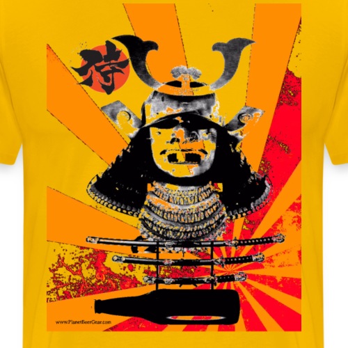 Samurai Beer Warrior - Men's Premium T-Shirt