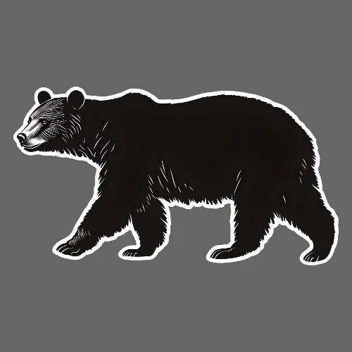 Midnight Black Bear - Men's Premium T-Shirt