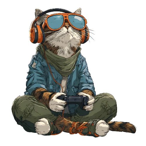 Cat: Purrfect Player - Men's Premium T-Shirt