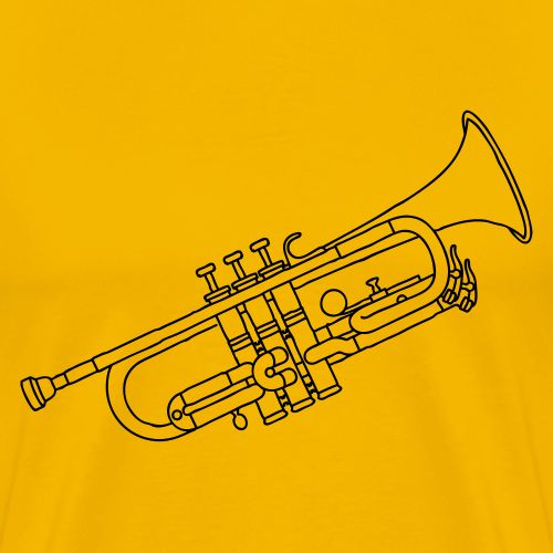Trumpet brass instrument - Men's Premium T-Shirt
