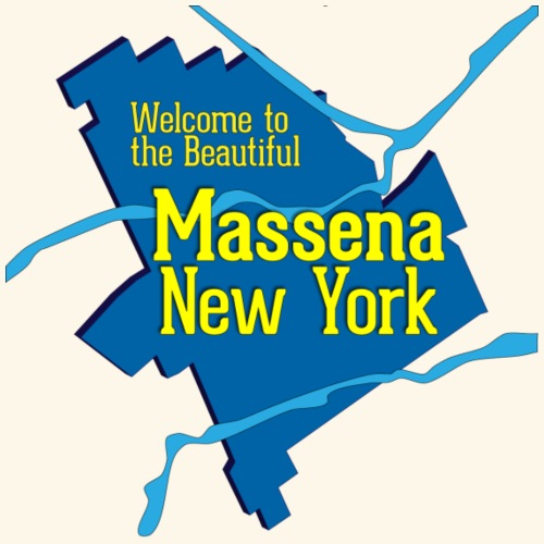 Massena NY Blue - Men's Premium T-Shirt