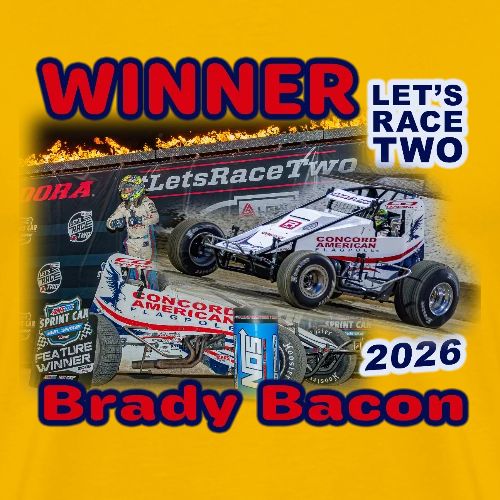 Brady Bacon #LetsRaceTwo Winner - Men's Premium T-Shirt