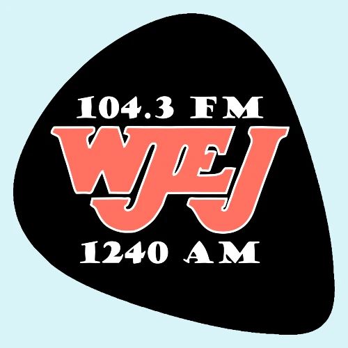 WJEJ Radio AM/FM Guitar Pic Logo - Men's Premium T-Shirt