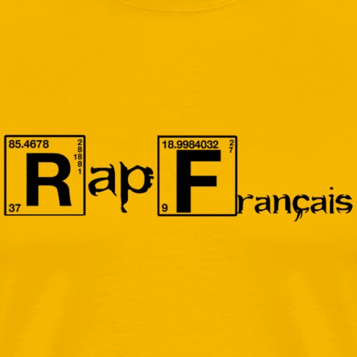 rap francais periodic table tableau periodique - Men's Premium T-Shirt