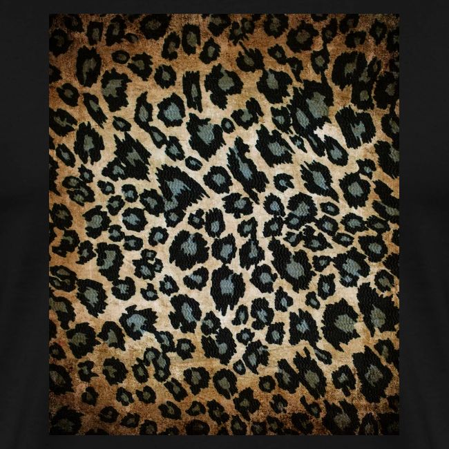 Blue Brown Black Leopard Pattern
