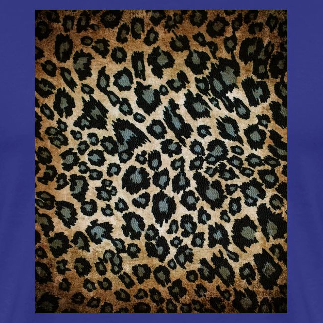 Blue Brown Black Leopard Pattern