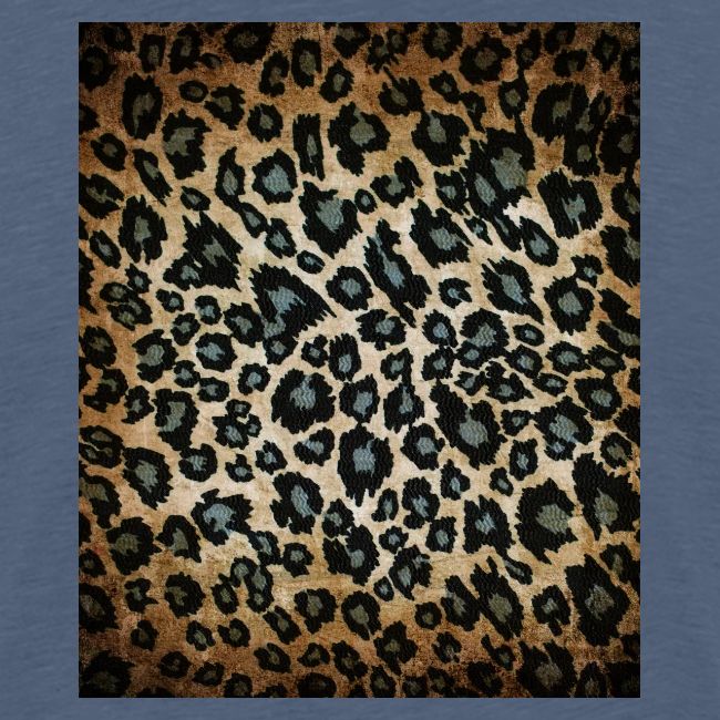 Blue Brown Black Leopard Pattern