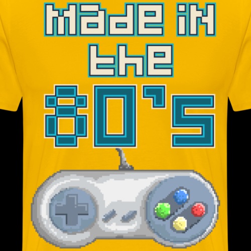 Made In The 80's | Retro Video Game Controller - Men's Premium T-Shirt
