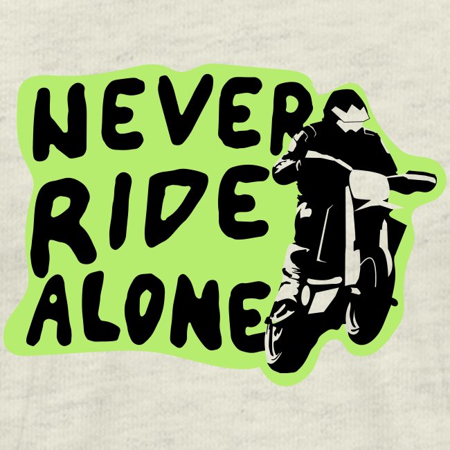 Never Ride Alone White