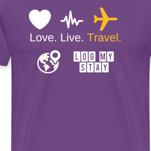 Love, live, travel - Men's Premium T-Shirt