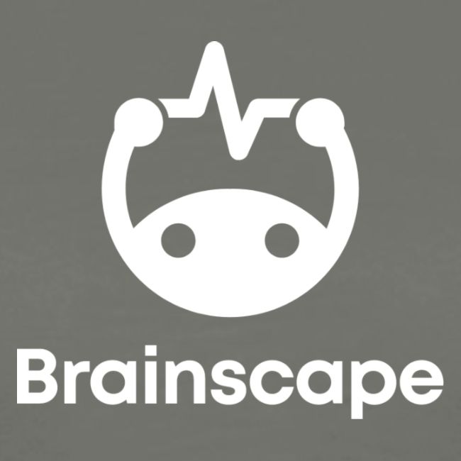 Brainscape Logo - Stacked White