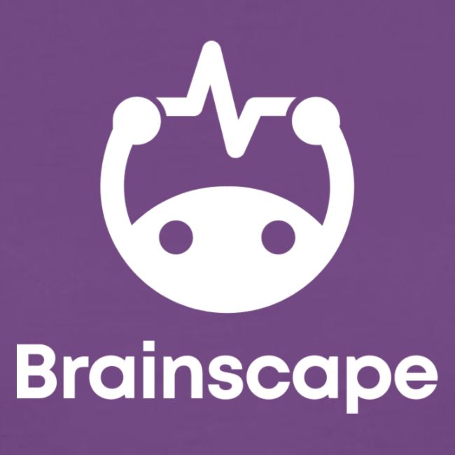 Brainscape Logo - Stacked White