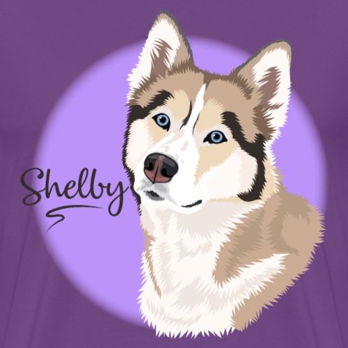 Shelby the Husky from Gone to the Snow Dogs - Men's Premium T-Shirt