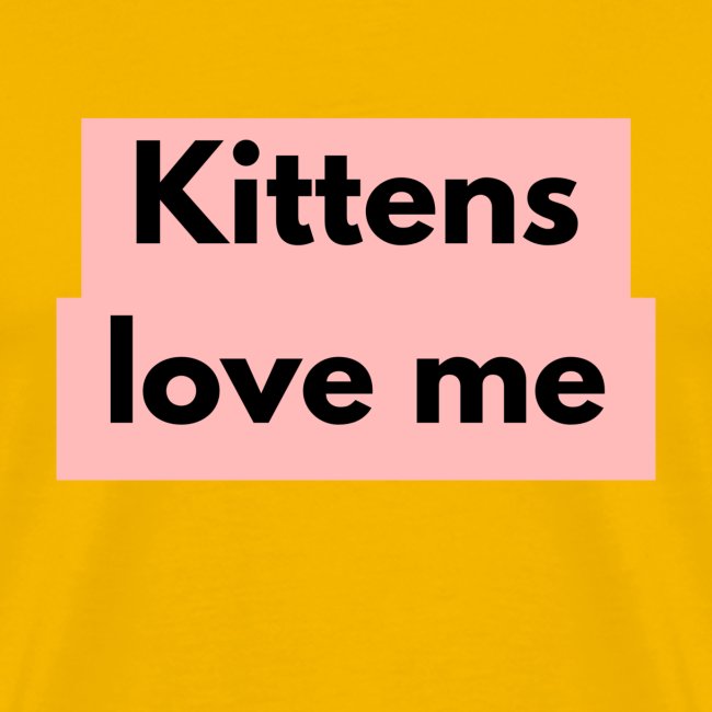 Kittens love me