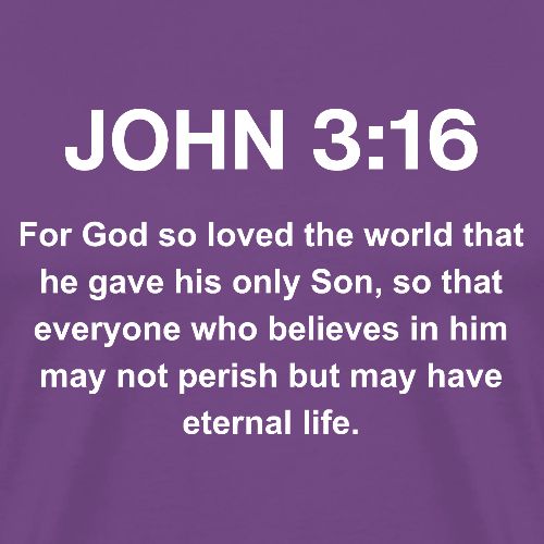 John 3:16 Christian Apparel – White - Men's Premium T-Shirt