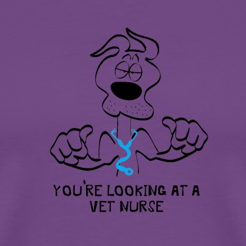 your looking at a vet nurse DOG - Men's Premium T-Shirt