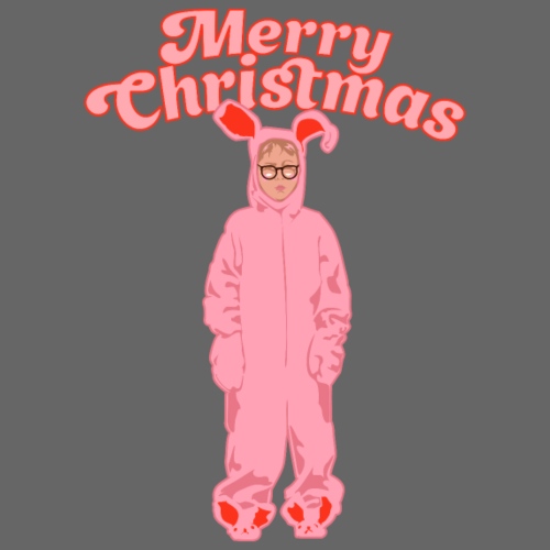 Deranged Pink Bunny Costume Merry Christmas - Men's Premium T-Shirt