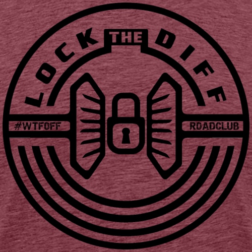 Lock The Diff - Black w/ Hashtag - Men's Premium T-Shirt