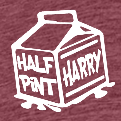 Half Pint Harry Roadie Front & Back - White - Men's Premium T-Shirt