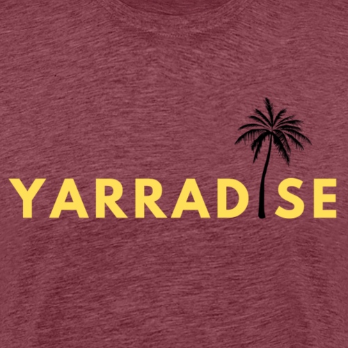 Yarradise Palm: Yellow text