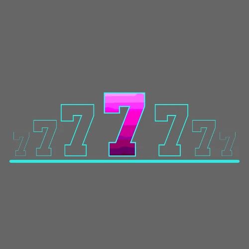Number 7 in Magenta: Varsity Font - Men's Premium T-Shirt