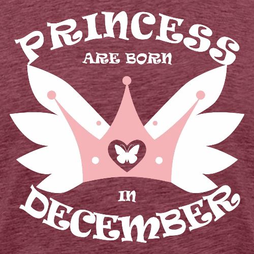 Princess Are Born In December - Men's Premium T-Shirt