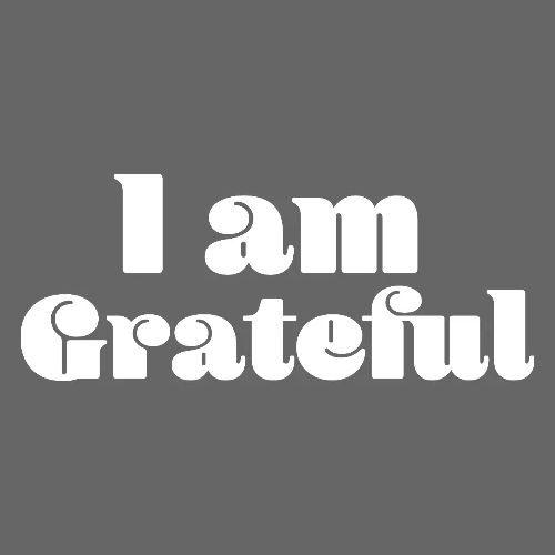 I Am Grateful Affirmation Quote Merch - Men's Premium T-Shirt
