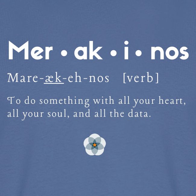 Merakinos definition with logo dark