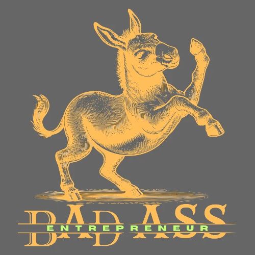Bad Ass Entrepreneur Vintage Donkey - Men's Premium T-Shirt
