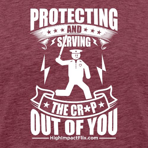 Protect serve COP WHITE - Men's Premium T-Shirt