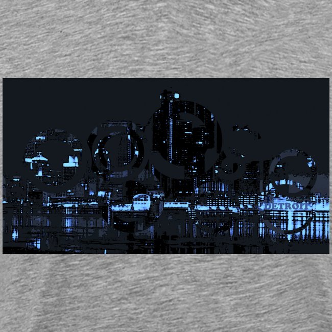 detroit skyline abstract