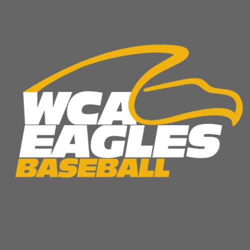 NEW WCA Eagles Baseball Stacked Logo (dark items) - Men's Premium T-Shirt