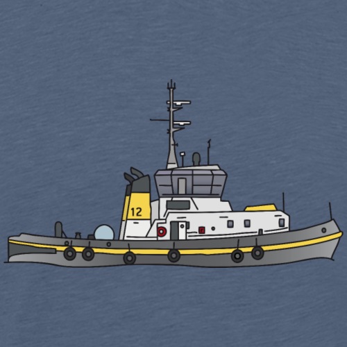 Tug or towing boat - Men's Premium T-Shirt