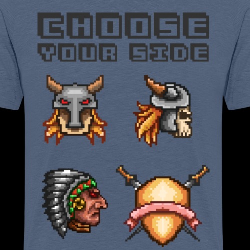 Choose Your Side | MMO Pixelart - Men's Premium T-Shirt