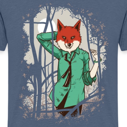 Alluring Fox Girl - Men's Premium T-Shirt