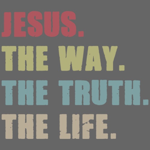 JESUS WAY TRUTH LIFE - Men's Premium T-Shirt