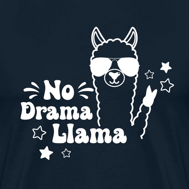 No drama llama in white