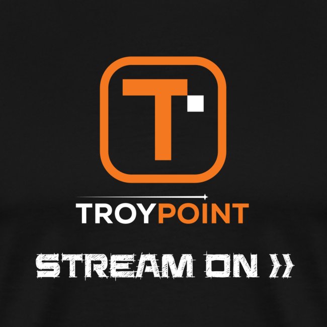 TROYPOINT Stream On Orange Logo