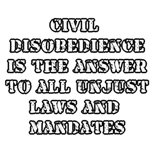civil disobedience is the answer - Men's Premium T-Shirt