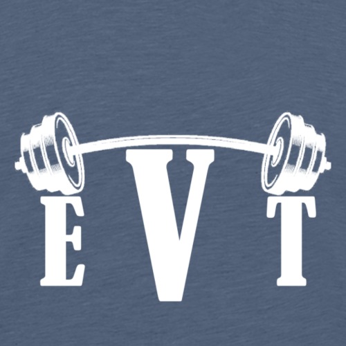 EVT Logo White - Men's Premium T-Shirt