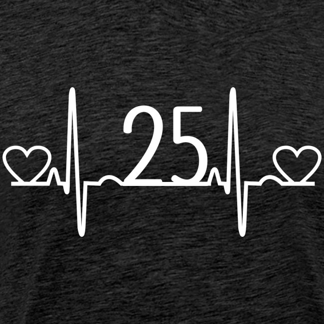25th Wedding Anniversary Heartbeat