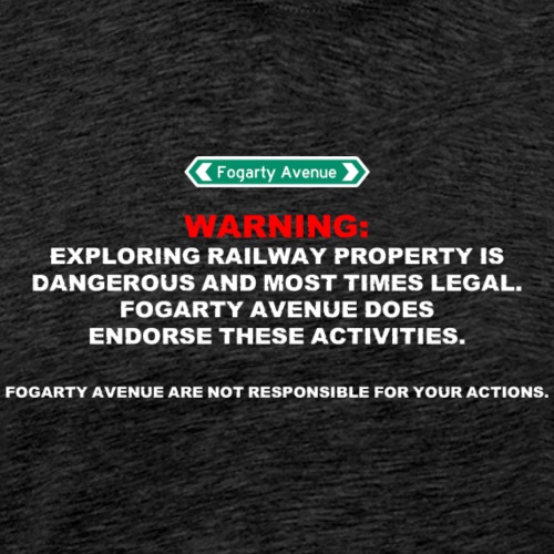 Railway Property Disclaimer - Men's Premium T-Shirt